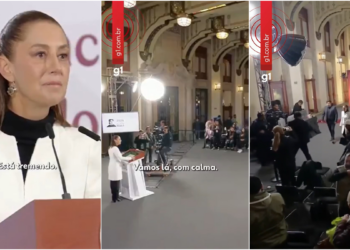 'Ui, está tremendo': Terremoto interrompe pronunciamento de presidente do México; veja VÍDEO