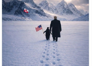 Casa Branca posta montagem de Trump com pinguim na Groenlândia e vira alvo de chacota: 'Não existem no Ártico'