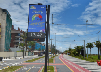 Painéis do Simepar trazem previsão do tempo atualizada para a população no Litoral
