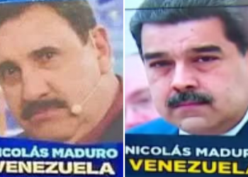 É #FAKE que canal de TV chileno confundiu Maduro com Ratinho; trata-se de montagem