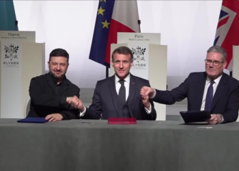 França e Reino Unido assinam declaração sobre envio de forças à Ucrânia