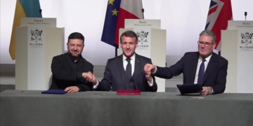 França e Reino Unido assinam declaração sobre envio de forças à Ucrânia