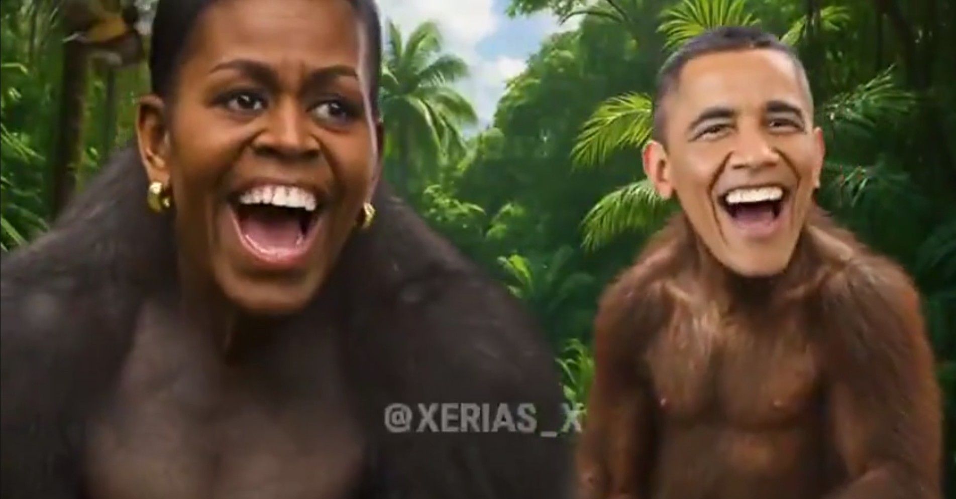 Governo Trump diz que errou ao postar montagem de casal Obama como macacos e derruba publicação após 12 horas no ar