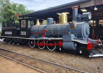 Maria-fumaça da Companhia Mogiana é restaurada para museu ferroviário