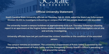 Ataque a tiros na Universidade Estadual da Carolina do Sul deixa dois mortos e um ferido