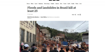 'Devastação no Brasil': tragédia em MG após chuvas torrenciais repercute na imprensa mundial