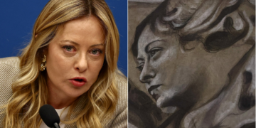 Pintor italiano admite ter criado anjo com cara de Giorgia Meloni, e terá que refazer após denúncia; compare