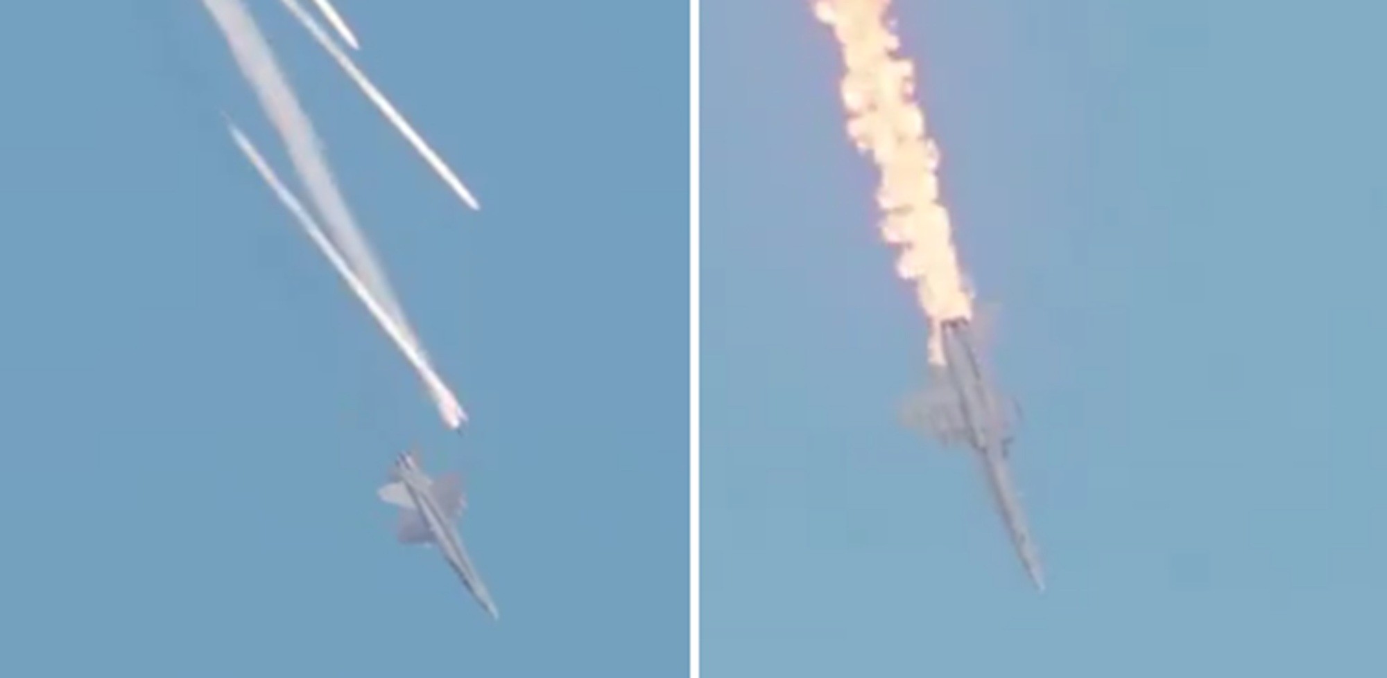 É #FAKE que vídeo mostre avião militar dos EUA fugindo de mísseis do Irã; trata-se de simulação por computador