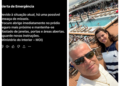 'Procure abrigo imediatamente': carioca em cruzeiro em Dubai filma rastro de fogo no céu e recebe alerta no celular