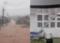 Chuva alaga ruas e derruba teto do Pronto-Socorro; veja vídeos