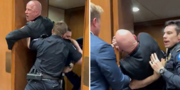 É #FATO: Veterano é expulso à força de audiência no Senado dos EUA após criticar guerra contra o Irã; assista ao vídeo