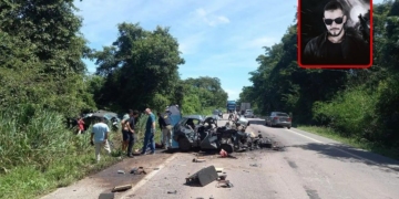 Batida entre Uno e RAM mata DJ de 27 anos na BR-174, em Mato Grosso