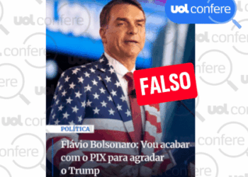 É falso que Flávio Bolsonaro disse que vai acabar com o Pix