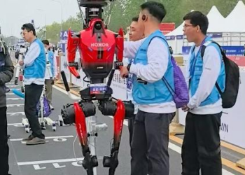 Da Feira de Cantão à maratona de Pequim, robô dispara à frente dos humanos