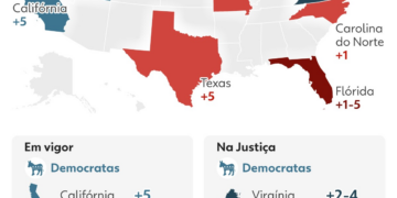 Guerra dos mapas: a batalha política nos EUA que pode fortalecer ou enfraquecer Trump