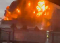 VÍDEO: Ataque com drones da Ucrânia provoca incêndio em refinaria de petróleo na Rússia