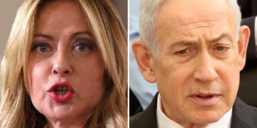 É #FAKE vídeo de Giorgia Meloni se recusando a apertar a mão de Benjamin Netanyahu; cena foi criada com inteligência artificial