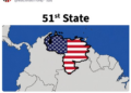 Trump posta mapa da Venezuela como 51º estado dos EUA