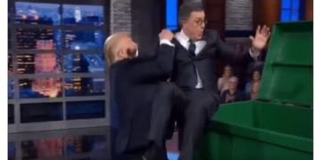 Trump divulga vídeo feito por IA que o mostra lançando apresentador em lata de lixo