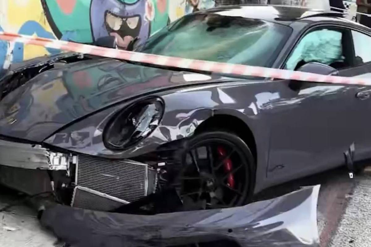 Influenciador Fábio Giga bate Porsche em motos e carros em SP