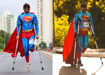 Após perder perna em acidente, "Superman Cuiabano" dá a volta por cima e vira inspiração nacional