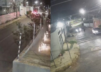 Vídeos mostram homem jogando explosivo dentro de condomínio em Cuiabá