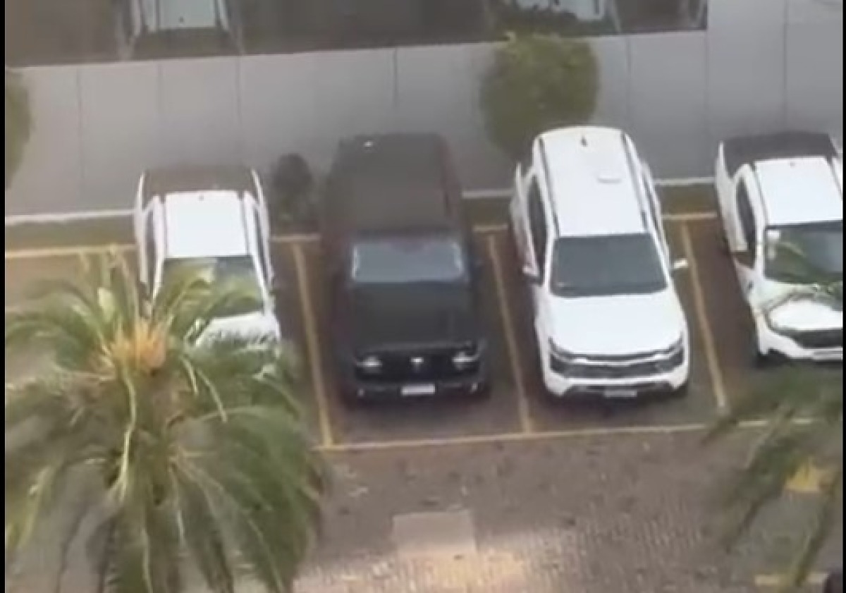 Ladrão rouba celular, foge pela mata e tenta se esconder embaixo de carro em Cuiabá