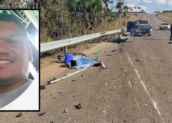 Batida entre moto e Amarok mata homem em São José do Rio Claro