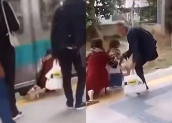 Criança cai em vão de estação, trem passa e ela sobrevive; veja vídeo