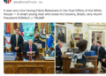 Trump faz post com foto ao lado de Flávio Bolsonaro