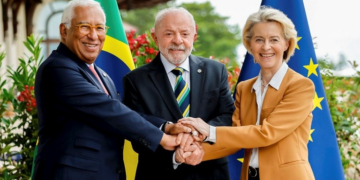 Lula discute veto à carne brasileira com líder da União Europeia e presidente da Comissão Europeia