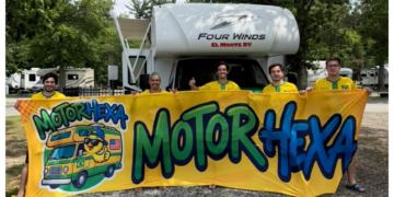 Pneu furado, cartão recusado, briga por banheiro: a aventura de 5 amigos em um motorhome atrás da seleção