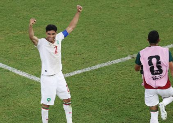 "Mostramos grande força mental", diz Hakimi após vitória do Marrocos