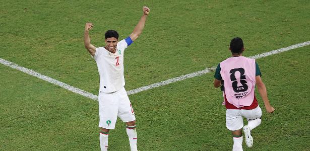 "Mostramos grande força mental", diz Hakimi após vitória do Marrocos