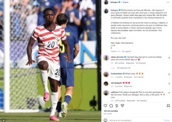 Balogun pede desculpas pela eliminação dos EUA na Copa: 'Decepcionamos vocês'