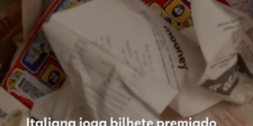 1 milhão de euros no lixo: italiana descarta bilhete premiado de loteria por engano