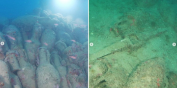Mergulhadores encontram navio romano com mais de 2 mil anos na costa da Sicília