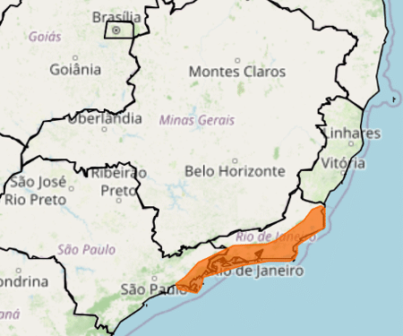 Inmet prevê ventos de até 100 km/h em cidades de SP e RJ