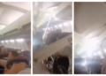 VÍDEO: Teto de cabine de avião cai durante voo no Irã
