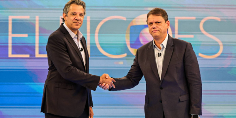 Veja derrapadas, omissões e distorções de Tarcísio e Haddad em debate